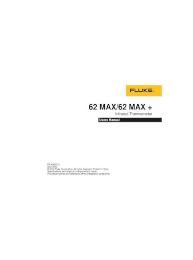 fluke 62 max calibration manual