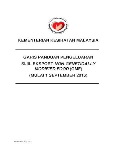 Kementerian Kesihatan Malaysia Garis Panduan Fsq Moh Gov My V6 Xs Dl Php Filename 3ed9006e41cb2e7890afc58dd Pdf Document