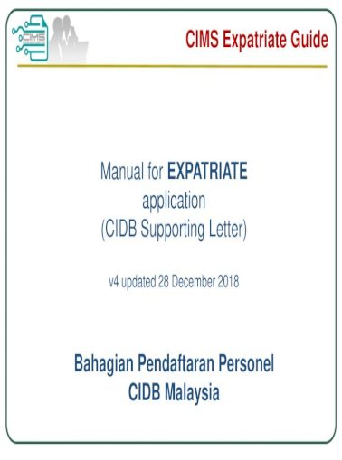 Application Cidb Supporting Letter Cims آ Cidb Supporting Letter V4 Updated 28 December 2018 Pdf Document