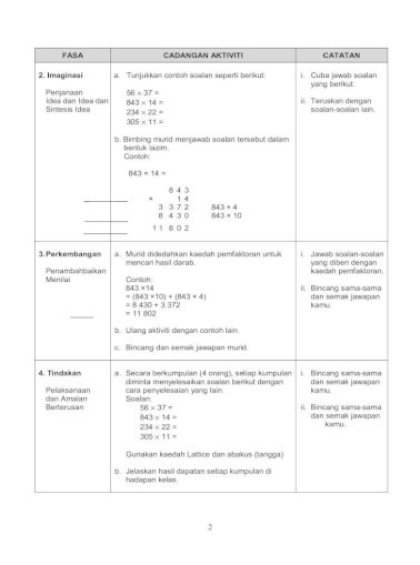 Soalan Matematik Tahun 3 Darab  Modul Latihan Asas Matematik Tahun 6