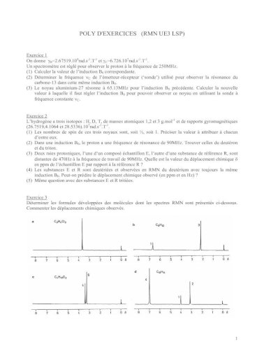 Poly D Exercices Rmn Ue3 Lsp Pdf Document