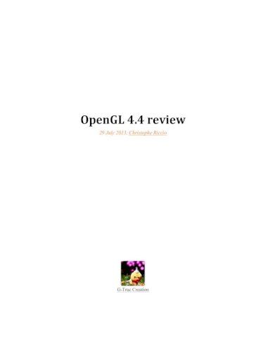 opengl 4.4 download intel
