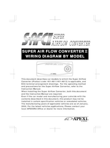 Apexi Installtion Instruction Manual S, Apexi Rsm Wiring Manual Pdf