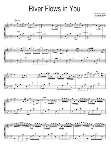 Yiruma River Flows In You Piano Sheet Music Pdf Document