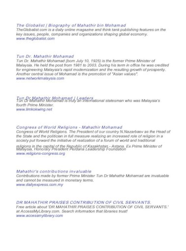 Sumbangan Dr Mahathir Pdf Document