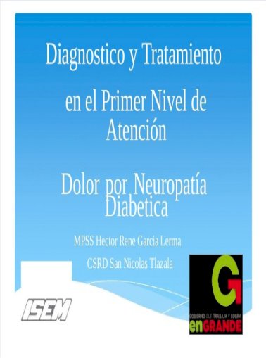 neuropatia diabetica gpc